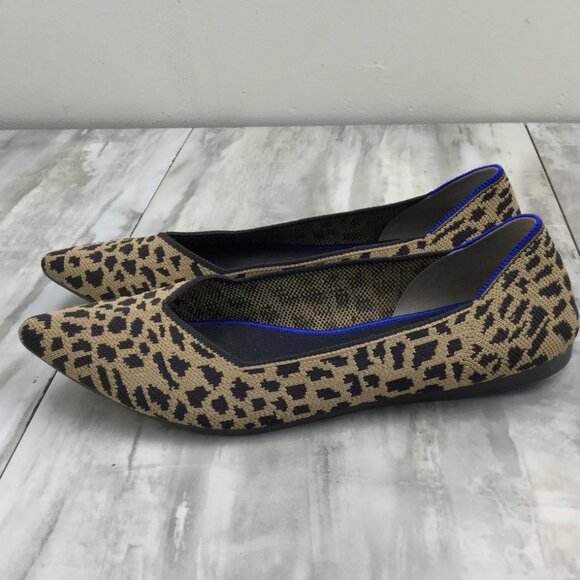 Rothy's Leopard Pointed Flats 10.5 - Picture 9 of 10
